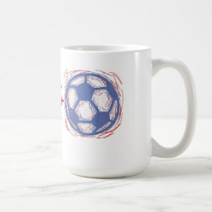 Café Taza del fútbol 16oz de Southside