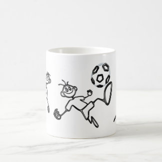 Café Taza del fútbol de GuyZ del Doodle