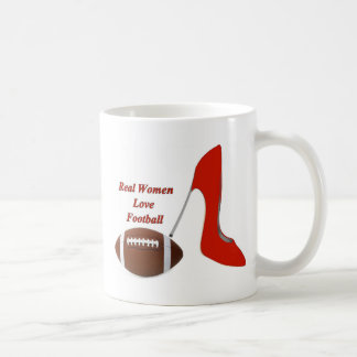 Café Taza del fútbol del amor de las mujeres reales