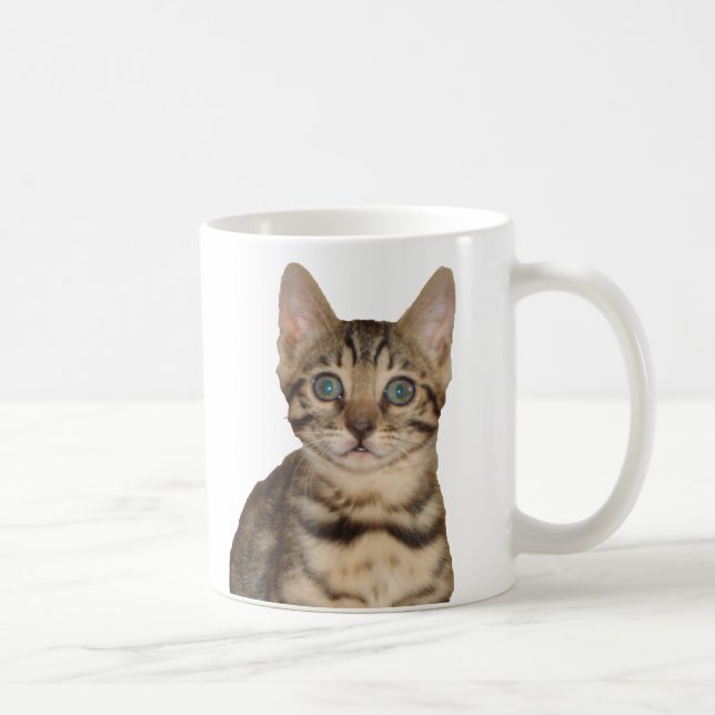 Café Taza del gatito de Bengala (Derecha)