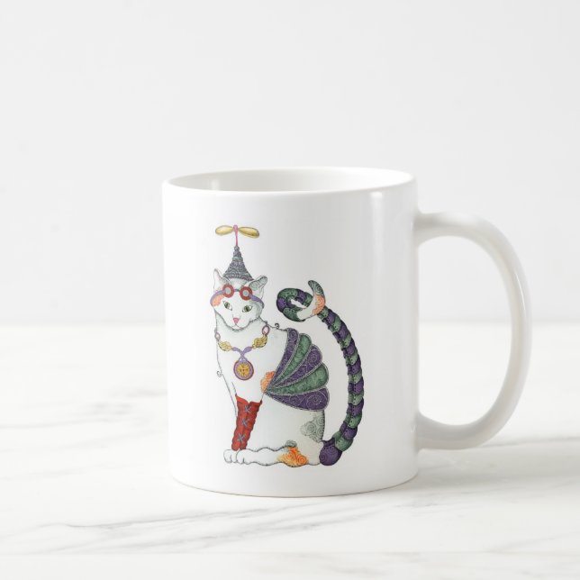 Café Taza del gatito de Steampunk (Derecha)