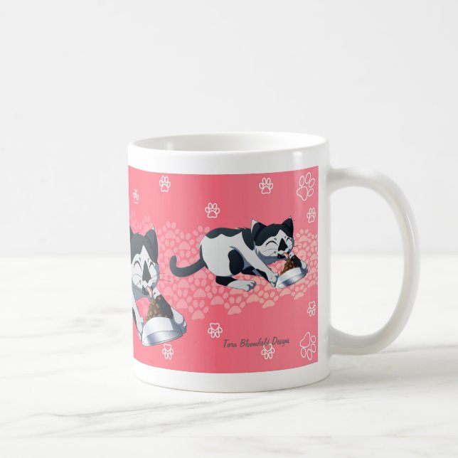 Café Taza del gato de Ushi (Derecha)