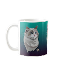 Taza del gato del gatito de Ragdoll