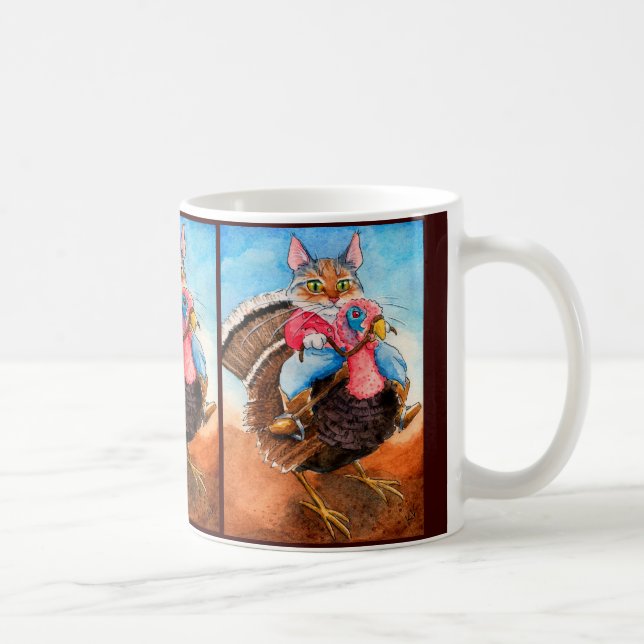Café taza del gato del vaquero de Turquía-Wrangler (Derecha)
