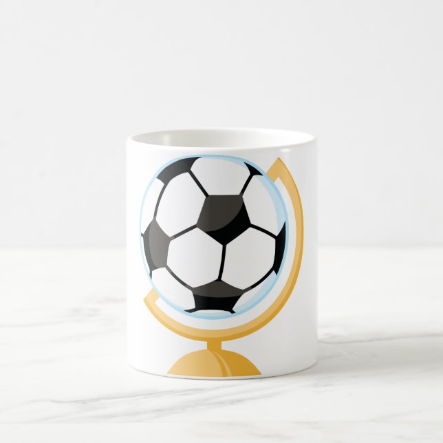 Café Taza del globo del balón de fútbol (Centro)