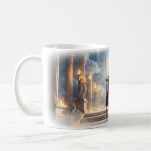 Café Taza del Guardián a la Luz de la Luna del Templo d