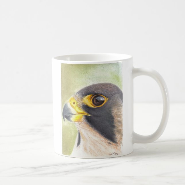 Café taza del halcón de peregrino (Derecha)