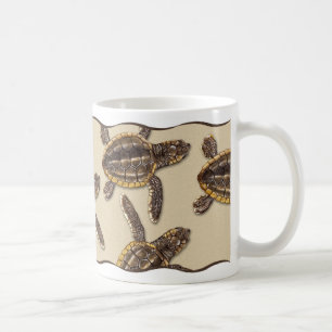 Café Taza del Hatchling de la tortuga de mar del necio