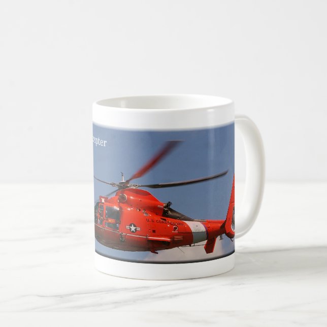 Café Taza del helicóptero del delfín de HH 65C (Anverso derecho)