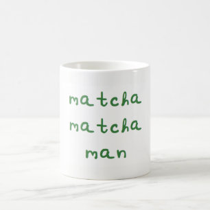 Café Taza del hombre de Matcha Matcha
