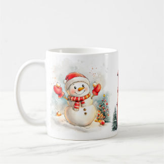 Café Taza del hombre de nieve