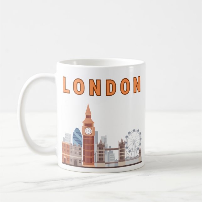 Café Taza del horizonte de Londres (Izquierda)
