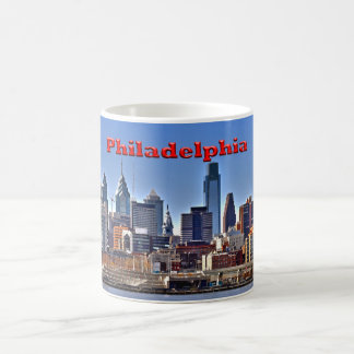 Café Taza del horizonte de Philadelphia "HDR"
