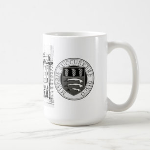 Café Taza del hospital de Middlesex con la aguafuerte y