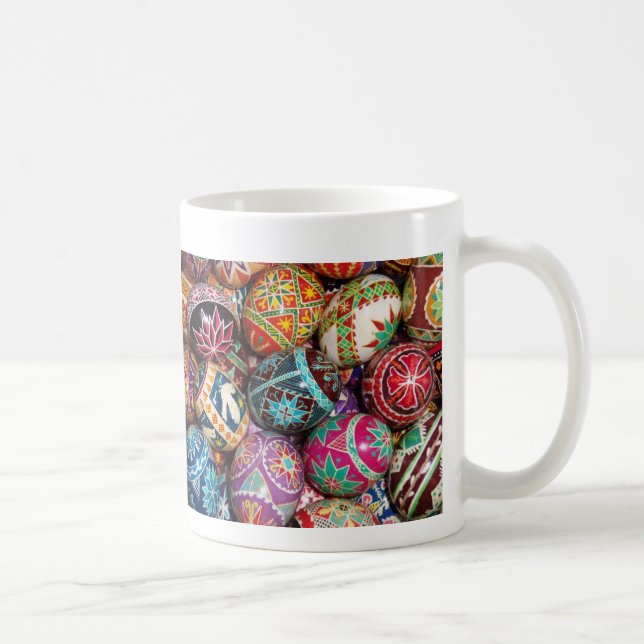 Café Taza del huevo de Pascua del ucraniano (Derecha)