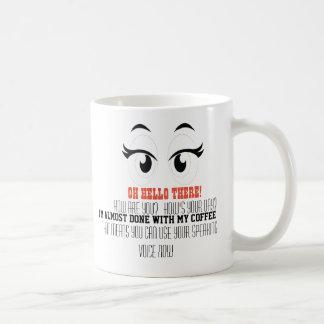 Café taza del humor de dos lados para cada ocasión