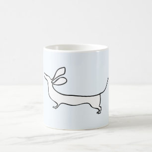 Café Taza del ilustracion del uno-line de Dachs