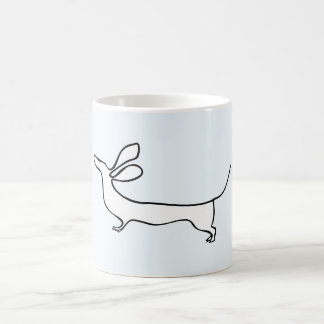 Café Taza del ilustracion del uno-line de Dachs