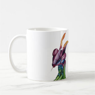 Café Taza del insecto de la mantis religiosa
