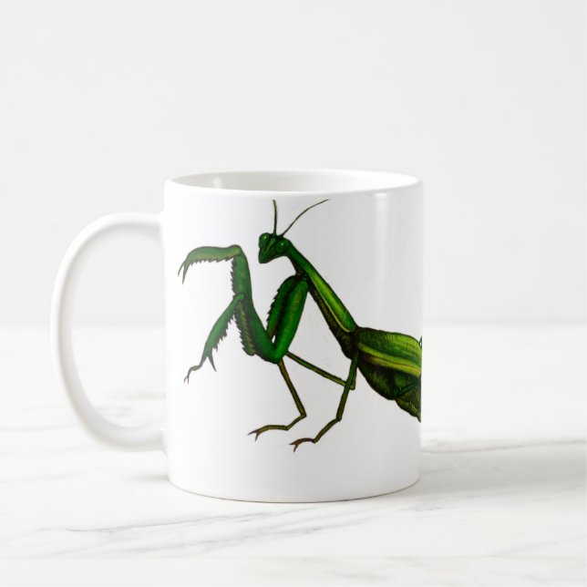 Café Taza del insecto, verde de la mantis religiosa (Izquierda)