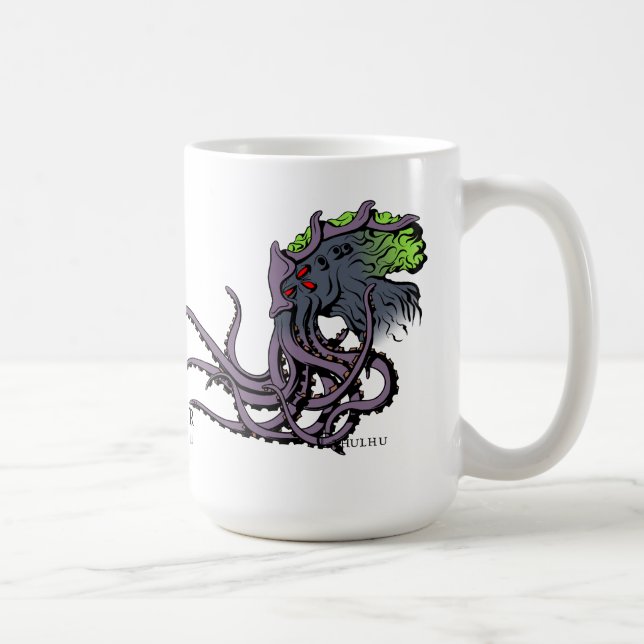 Café Taza del instinto de Lovecraftian: Tinta del color (Derecha)
