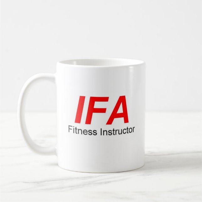 Café Taza del instructor de la aptitud de IFA (Izquierda)