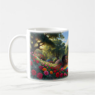 Café Taza del jardín del arcoíris de qué mundo maravill