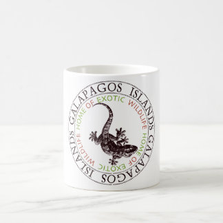 Café Taza del lagarto de las islas de las Islas