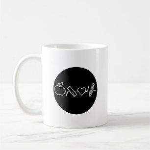 Café Taza del Latido del Corazón de la Vida de un Maest