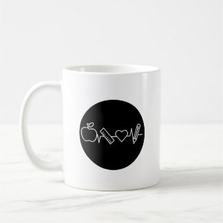 Café Taza del Latido del Corazón de la Vida de un Maest