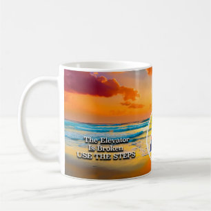 Café Taza del lema de recuperación El ascensor está rot