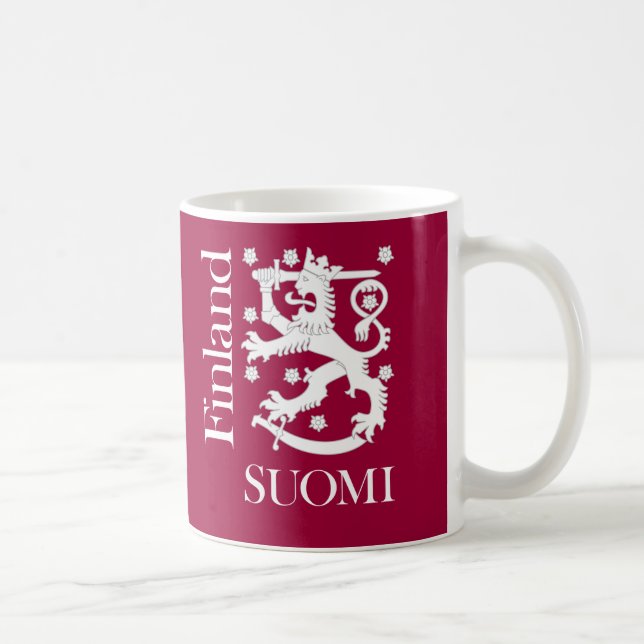 Café Taza del león de SUOMI Finlandia (Derecha)