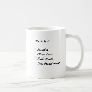 Café Taza del lío del cáncer de pecho