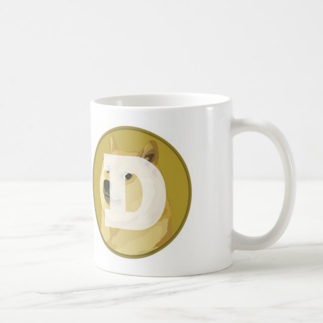 Café Taza del logotipo 325ml de Dogecoin (Derecha)