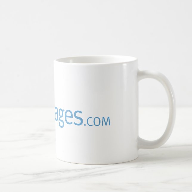 Café taza del logotipo de CarePages.com (Derecha)
