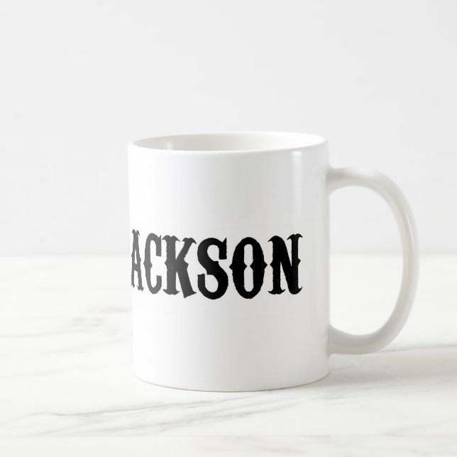 Café Taza del logotipo de Jackson del juez (Derecha)