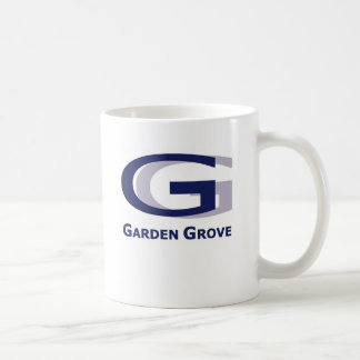 Café Taza del logotipo de la arboleda del jardín