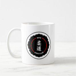 Café Taza del logotipo del plan del club del judo de