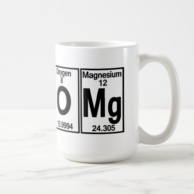 Café Taza del magnesio OMG de O (Derecha)