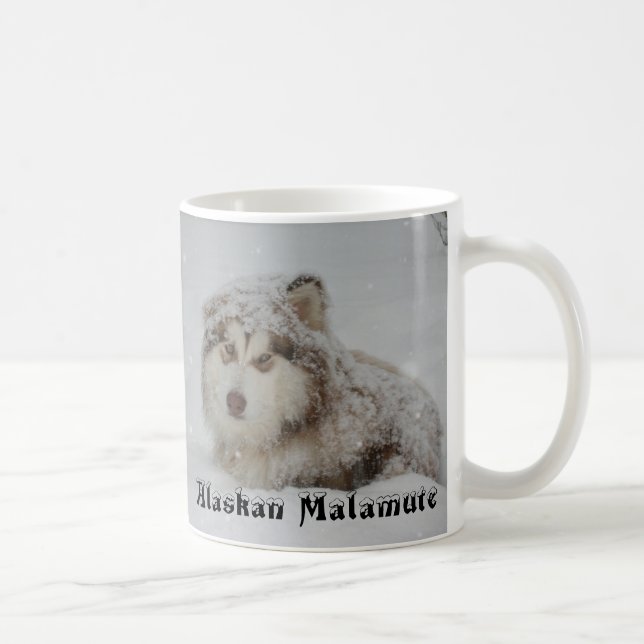 Café Taza del Malamute de Alaska (Derecha)