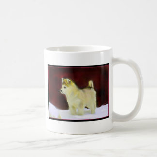 Café Taza del Malamute de Alaska