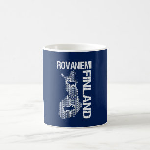 Café Taza del MAPA de FINLANDIA - Rovaniemi - elija el