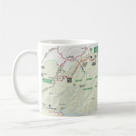 Café Taza del mapa de Great Smoky Mountains