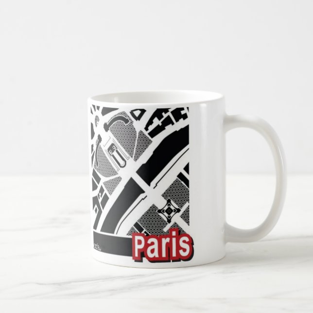 Café Taza del mapa de París (Derecha)