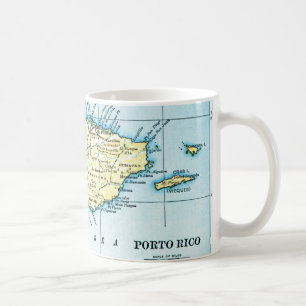 Café Taza del mapa de Puerto Rico