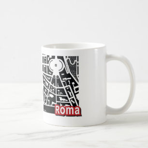 Café Taza del mapa de Roma