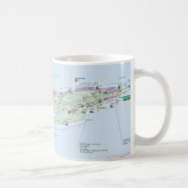 Café Taza del mapa de Royale de la isla (Michigan)