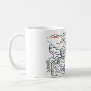 Café Taza del mapa del metro de Seul