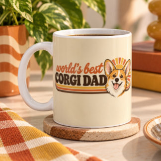 Café Taza del Mejor Papá de Corgi del Mundo | Papá de P