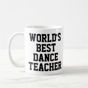 Café taza del mejor profesor de baile del mundo